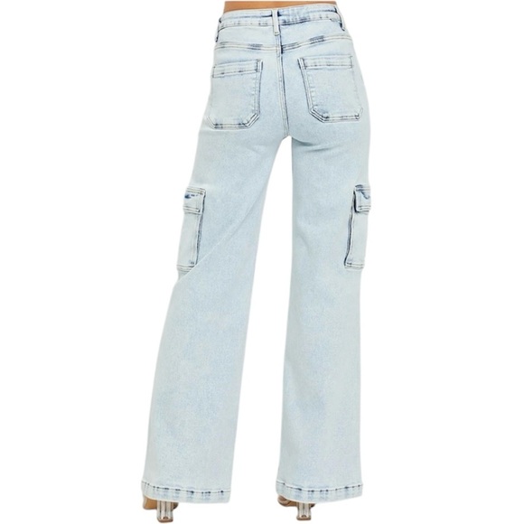 Risen High Rise Cargo Jeans - Picture 4 of 4